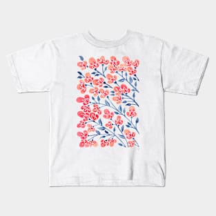 melon blue cherry blossoms Kids T-Shirt